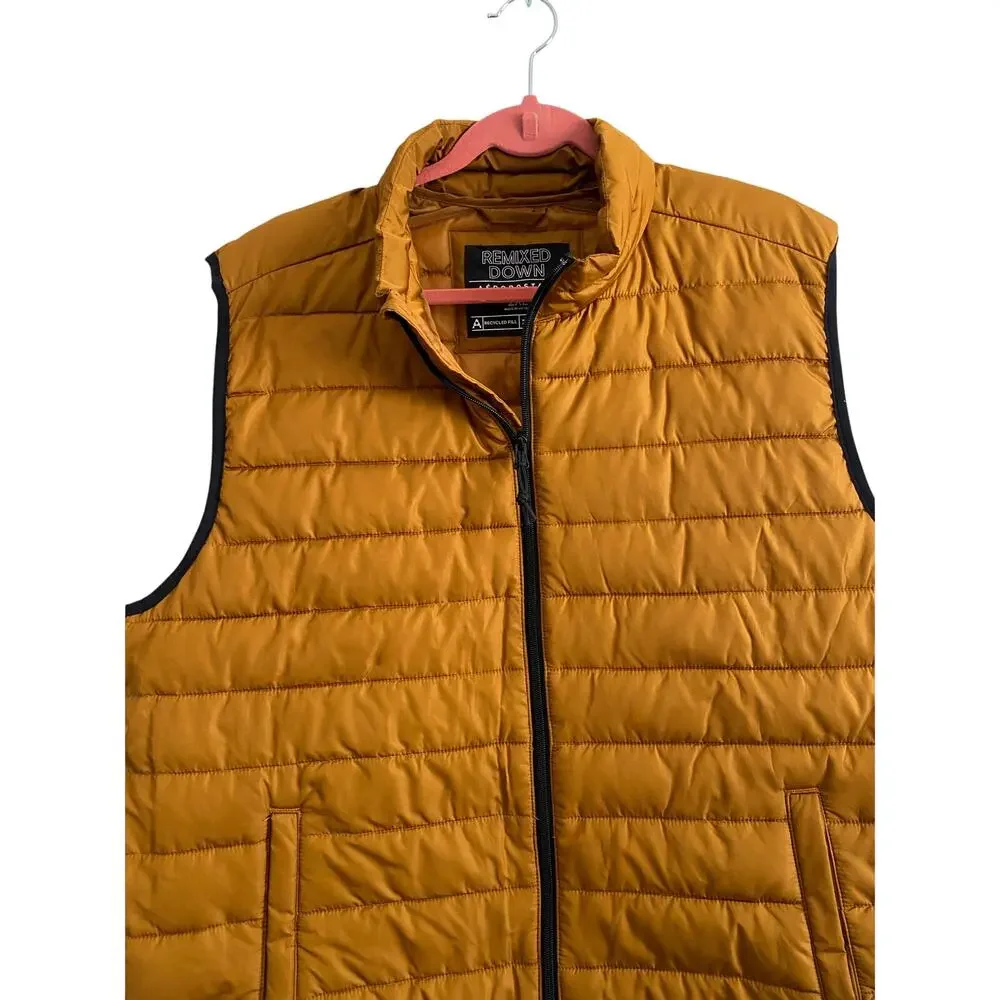 Aeropostale Remixed Down Vest 2 XL mustard yellow - Picture 4 of 6